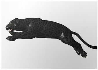 Black Panther Jumping (400x400), Png Download