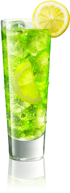 Midori And Lemonade - Cocktail Verde Png (550x690), Png Download