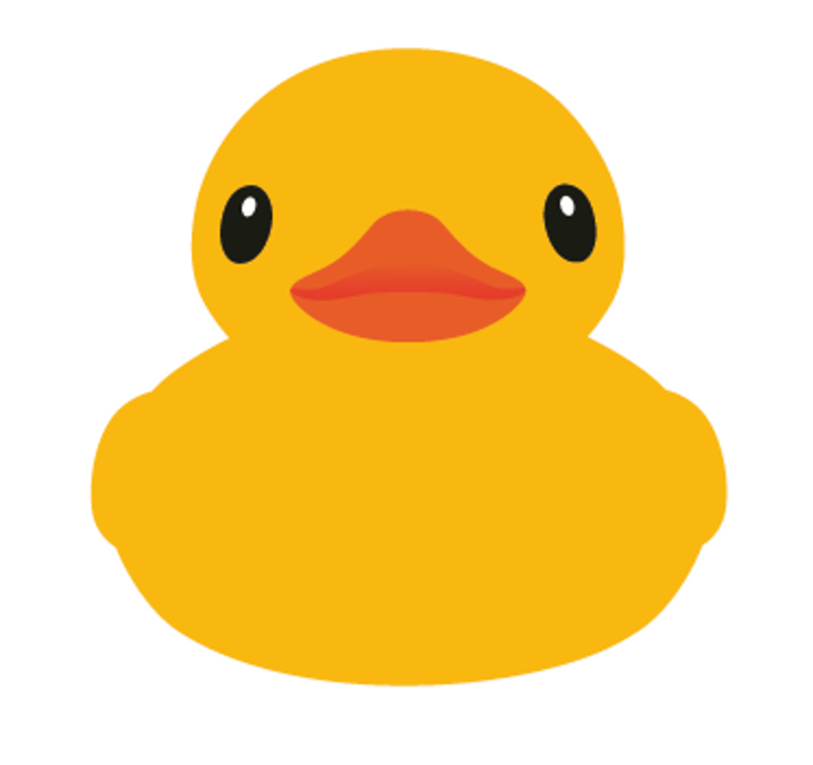 Cartoon Rubber Duck Png (900x847), Png Download