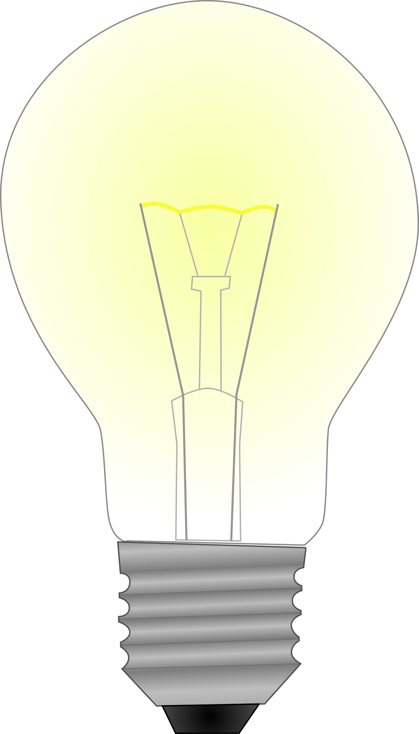 Big Image - Incandescent Light Bulb (1370x2400), Png Download