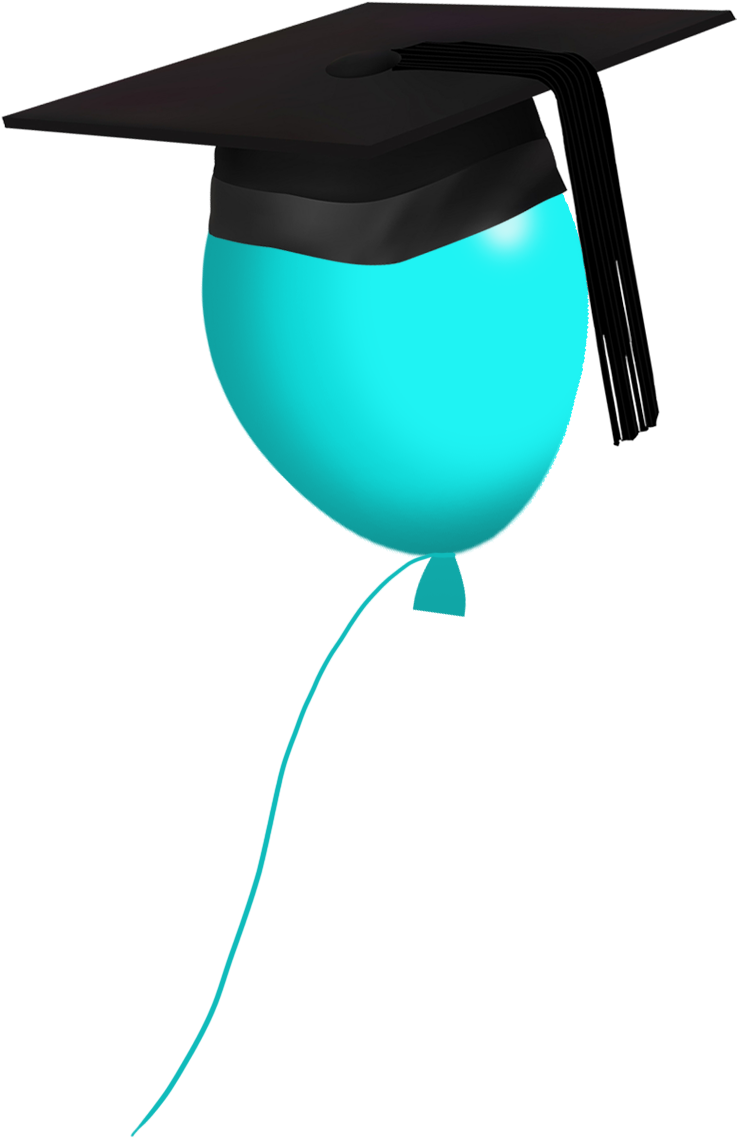 Graduation Ballloon With Cap - Graduation Ceremony (787x1339), Png Download