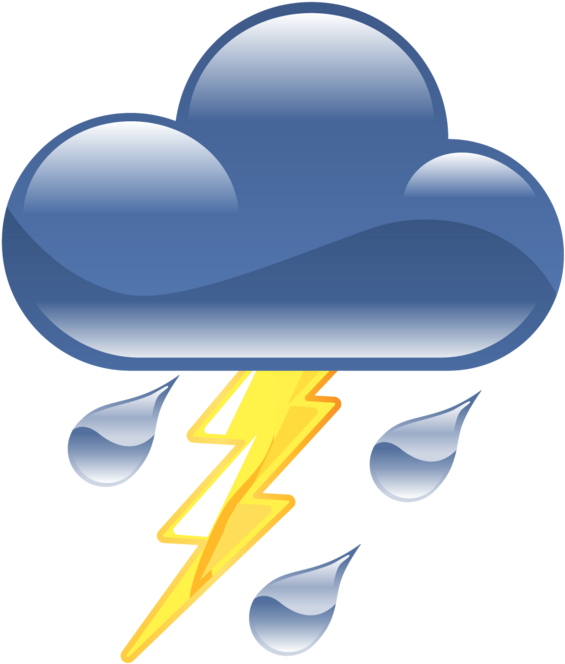 Download Png Transparent Images All Free Image - Thunderstorm Clipart (638x720), Png Download
