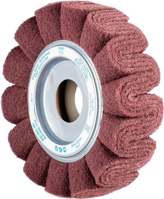 Polinox Unmounted Grinding Wheels - Abrasif Web - Cheval Polinox - Avec Abrasif Non Tissé (1084x657), Png Download