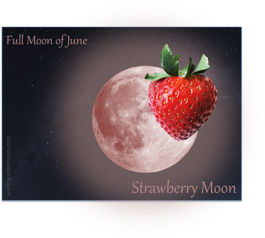 Full Moon In Sagittarius - Strawberry (955x917), Png Download