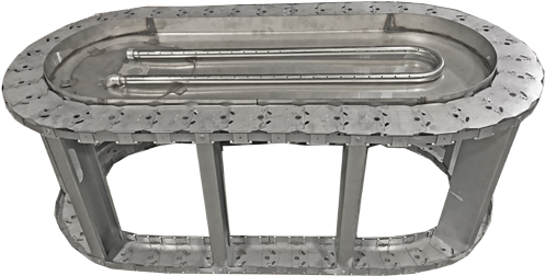 74" Oval Frame With Manual H-burner - Fire Pit (500x500), Png Download