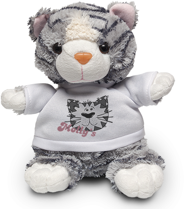 Cat Soft Toy & Shirt - Scruff Cat Face Nail Decals By Yrnails (400x455), Png Download
