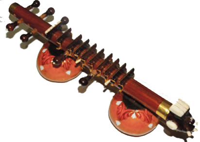 There Are 4 Main Strings And 3 Chikari Strings - Violin (412x293), Png Download