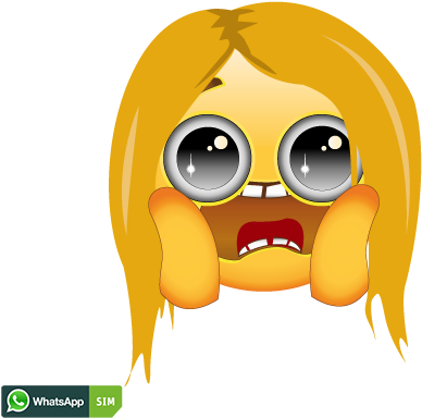 Angry Emoji Mit Gelbem Gesicht Und Schrei - Whatsapp (500x500), Png Download