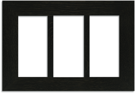 Ebony Triple 2-inch Oak Park Frame - Window (480x480), Png Download