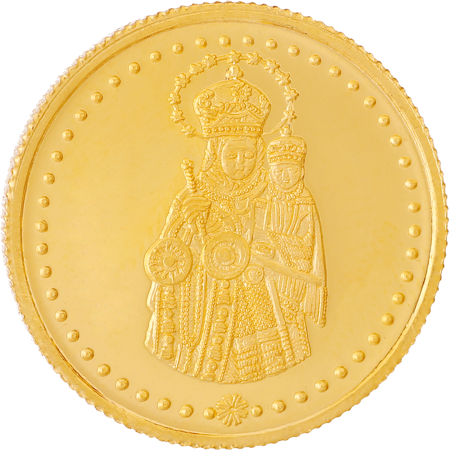 Our Lady Of Health - Shivaji Maharaj Gold Coin (1500x1500), Png Download