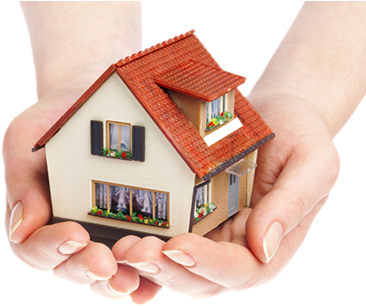 Home Loan - House In Hands Logo (500x350), Png Download