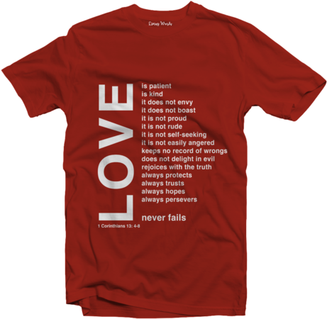 Living Words Men Round Neck T Shirt S / Red Love - Rose Are Red Violets Are Blue Harambe (480x480), Png Download