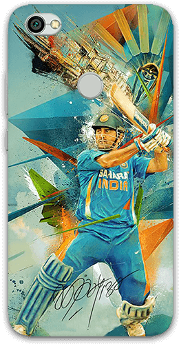 Dhoni Redmi Y1 Mobile Case - Dhoni Graphics (600x600), Png Download