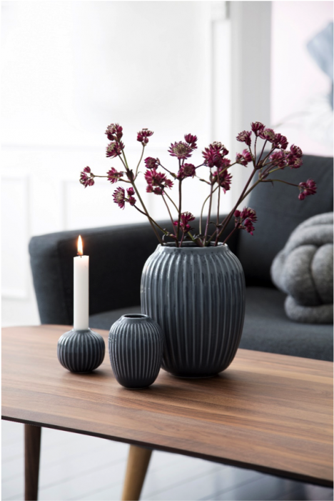 Hammershøi Vase H25cm, Anthracite (700x700), Png Download