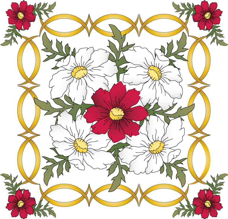 Pretty Flowers Is A Downloadable Machine Embroidery - Chrysanthemum (768x739), Png Download