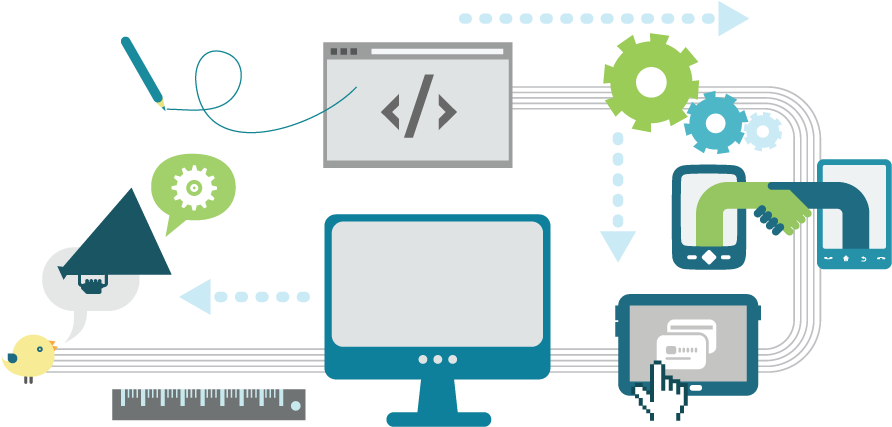 Web Design & Development Services - Custom Web Development Services (900x437), Png Download