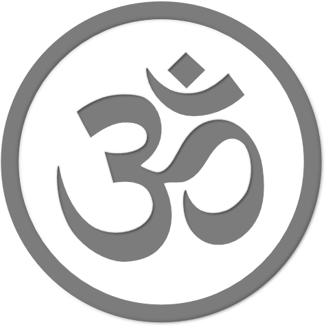 Hinduom - Om Symbol In Circle (555x555), Png Download
