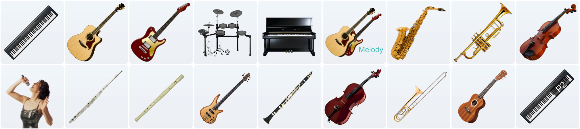 Instrumentbrowser - Yamaha P-120 (2017x448), Png Download