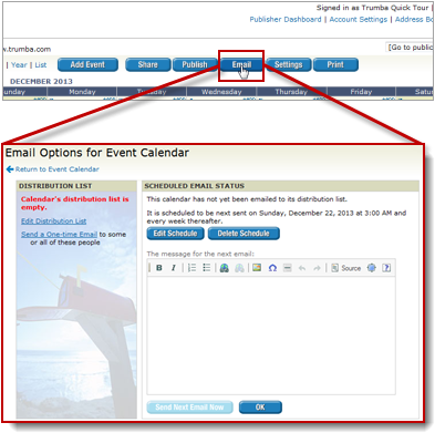 Email Button Opens Calendar Email Options Form - Email (400x393), Png Download