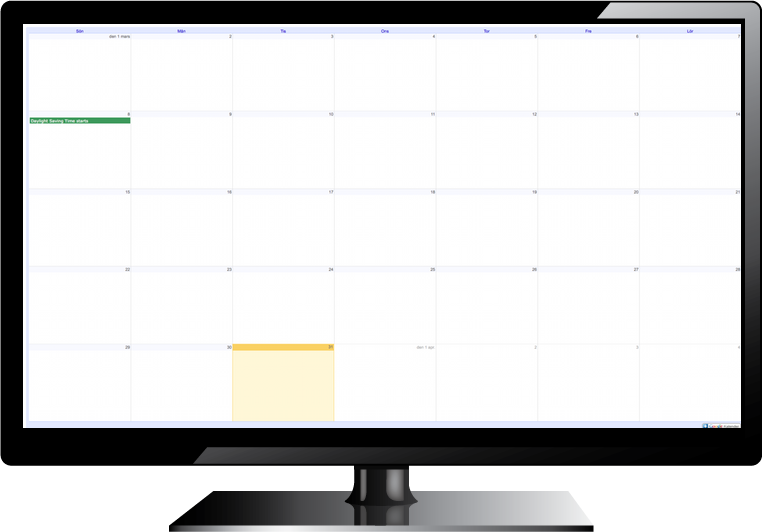 Google Calendar Is Probably The Most Popular Calendar - Calendar (762x532), Png Download