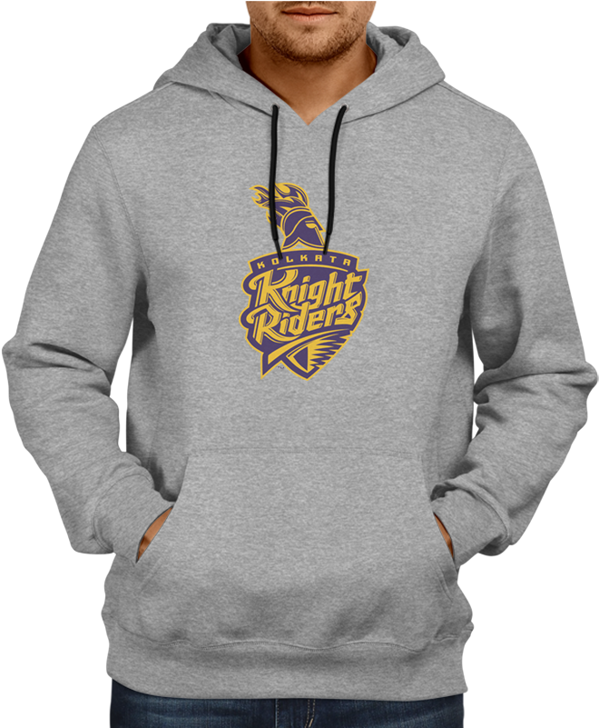 Ipl 05 G- Kolkata Knight Riders Hoodie Grey - Cristiano Ronaldo Hoodie (800x800), Png Download