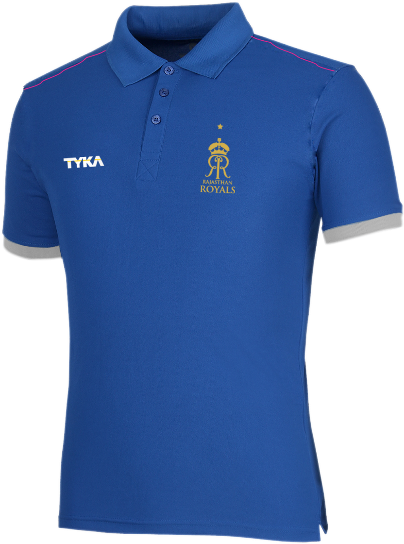Rajasthan Royals Official Polo - Shirt (1200x1200), Png Download