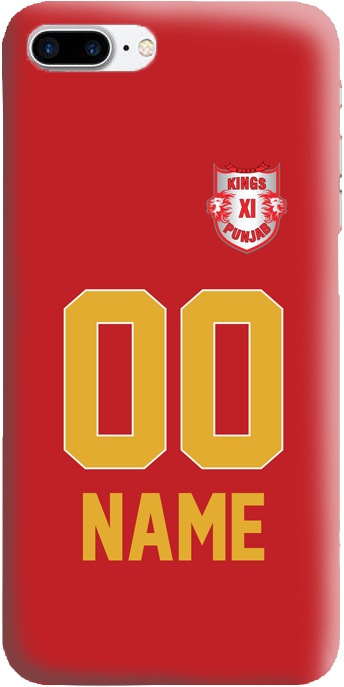 Kings Xi Punjab Ipl Jersey Phone Cover - Jersey Phone Case Cricket (800x800), Png Download