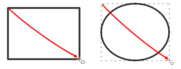Click And Hold Where You Want One Of The Corners Of - Diagram (592x225), Png Download