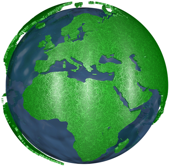 Globe Png Map Globe - Map (1280x720), Png Download