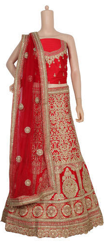 Womens Embroidered Lehenga Choli Set - Shoe (500x500), Png Download