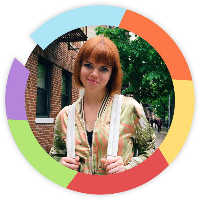 Hey, I'm Amy I Play With Fabrics By Day, Stay Active - Girl (692x691), Png Download