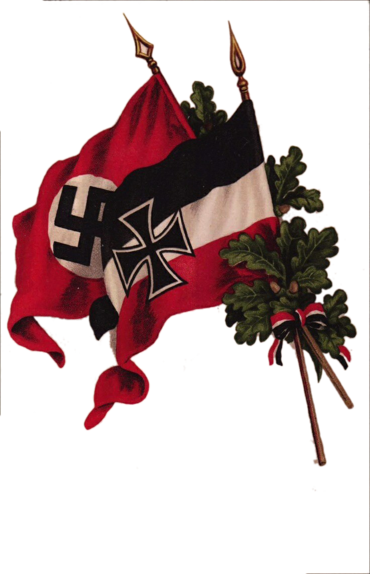 Nazi Flag Png Vector Freeuse - Das Mädel Mit Der Fahne (736x1142), Png Download