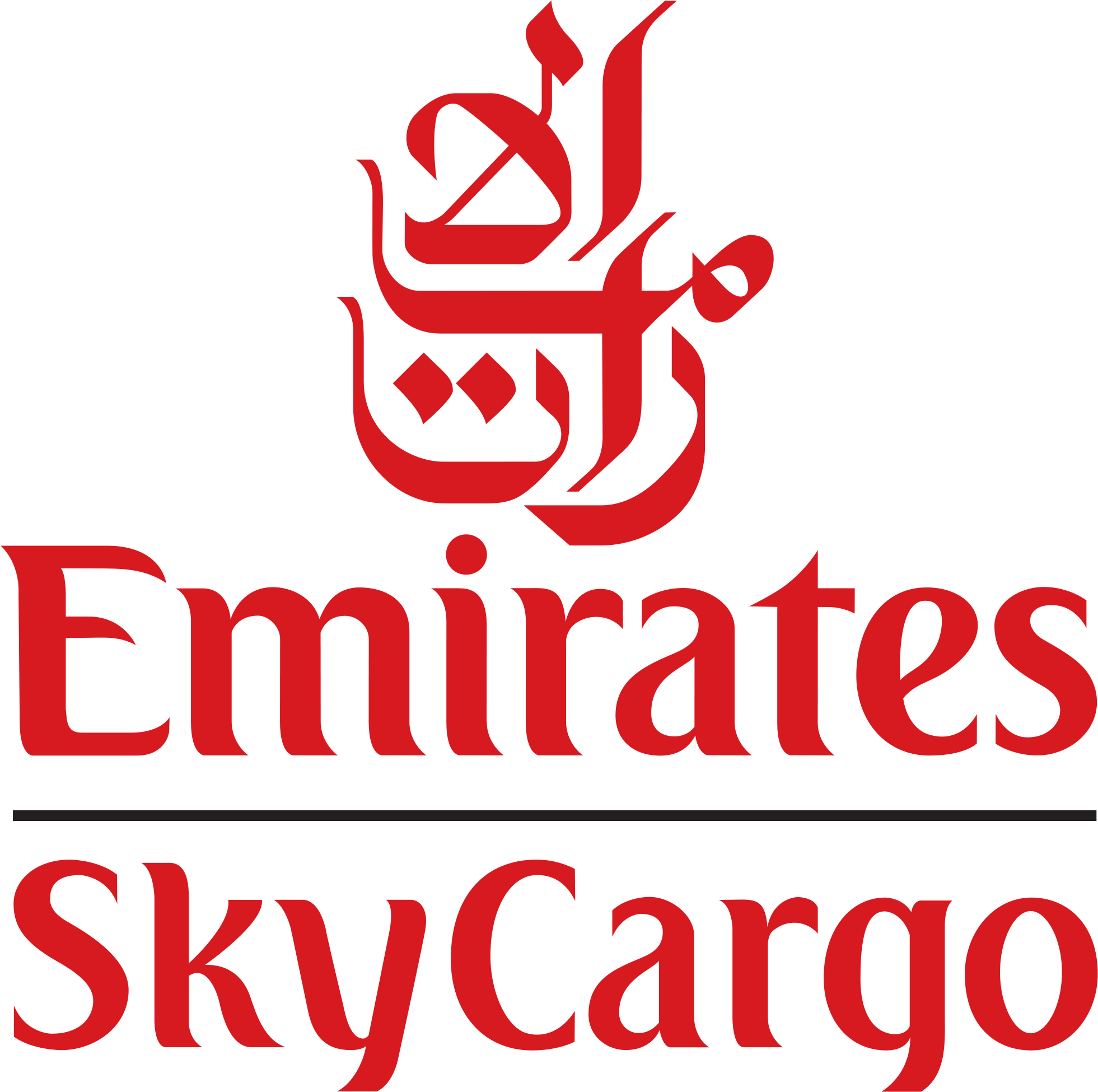 Emirates Sky Cargo - Emirates Airline Logo Png (2000x1987), Png Download