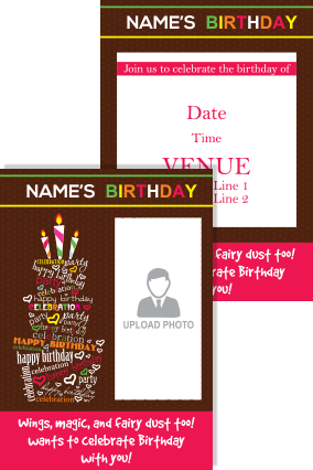 Cake Birthday Invitation Card - Big Deal Frenzy Acrylic Double-wall Tumbler (284x426), Png Download