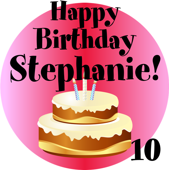 Favorite - Personalized Name/age Birthday Cake Greeting Cards (700x700), Png Download
