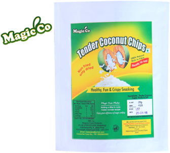 Magicco Tender Coconut Chips - Magicco Coconut Products (500x334), Png Download