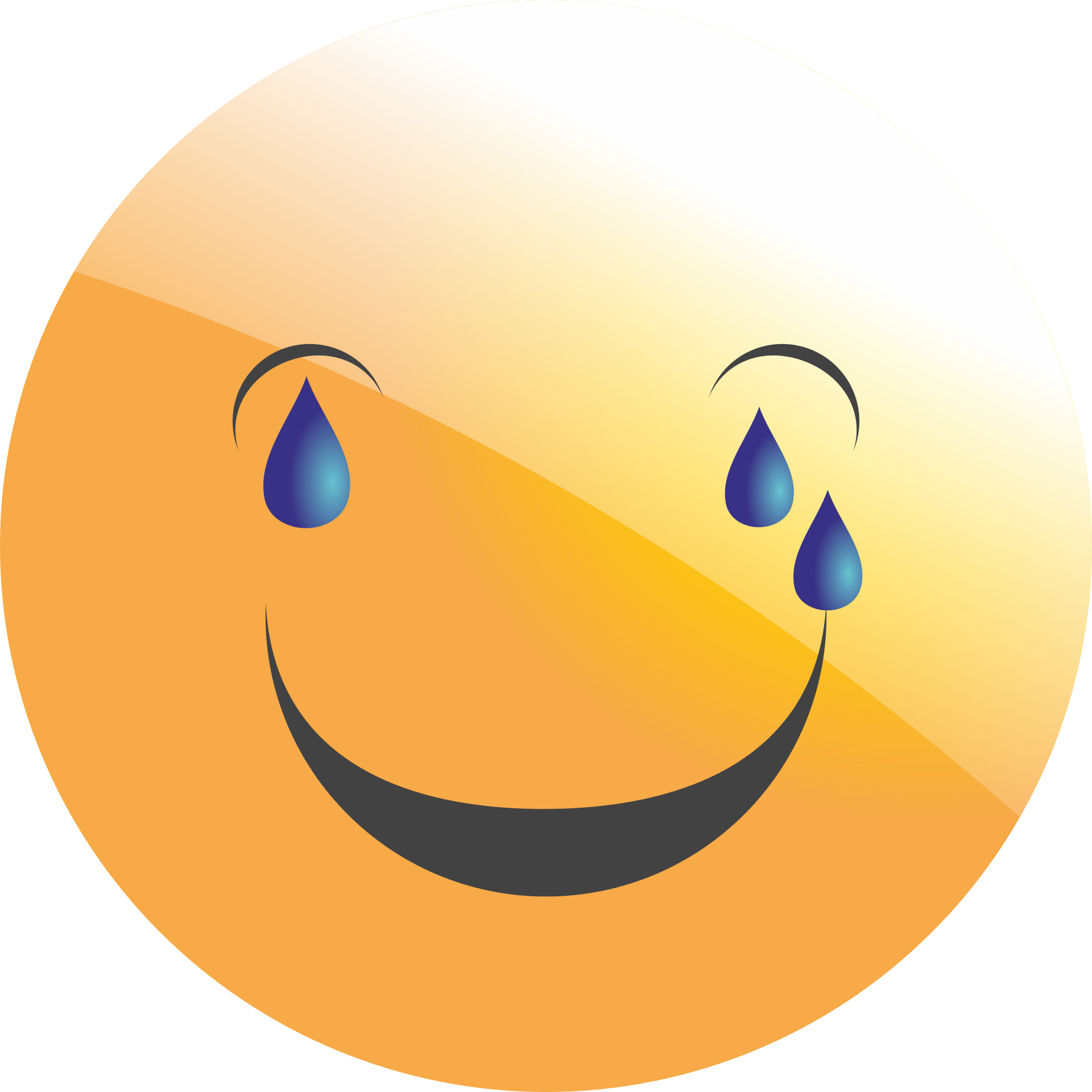 Emoticon Smiley Face Laugh Lol - Happy Face With Tears Emoji (1920x1920), Png Download