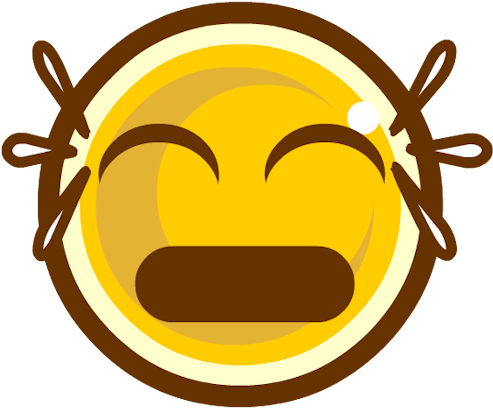 Laughing - Emojis Dofus (500x500), Png Download