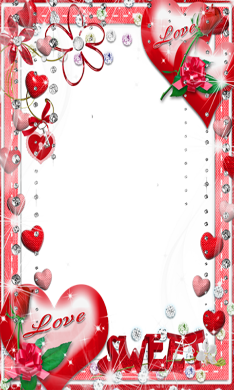 Png Love Photo Frame (480x800), Png Download