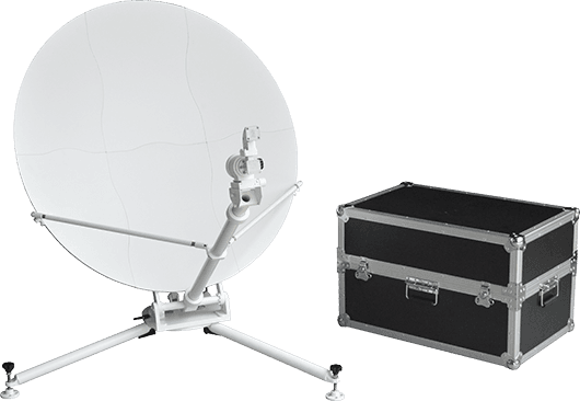 2m Flaway Antenna - Vsat Fly Away (530x366), Png Download