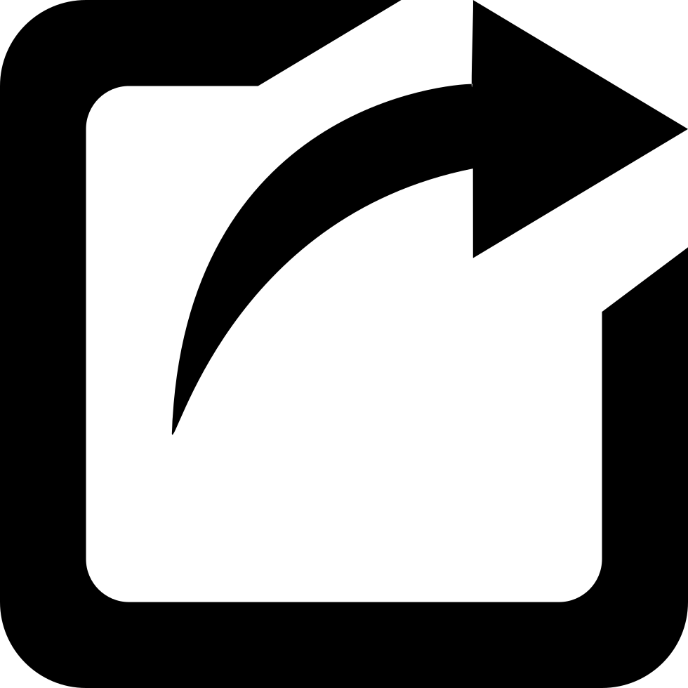 Logout Or Send Square With Right Arrow Interface Symbol - Send Symbol (980x980), Png Download