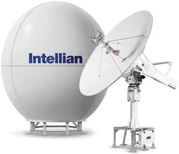 Intellian T130w 3-axis Global Marine Satellite Tv System - Intellian V240m Circular-linear C-band With 240cm Reflector (400x400), Png Download