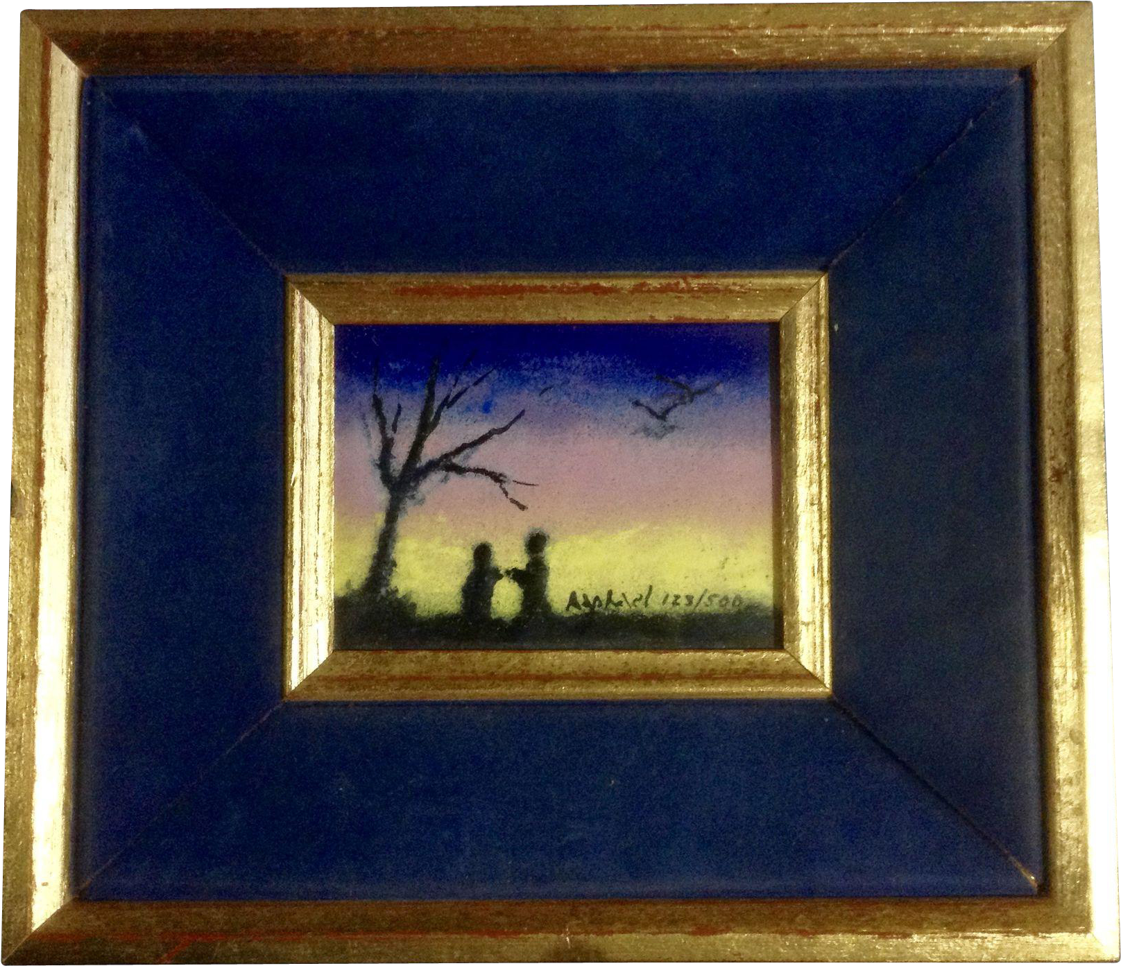 Raphael, Enamel Painting On Copper Or Steel, Two People - Artist (1615x1615), Png Download