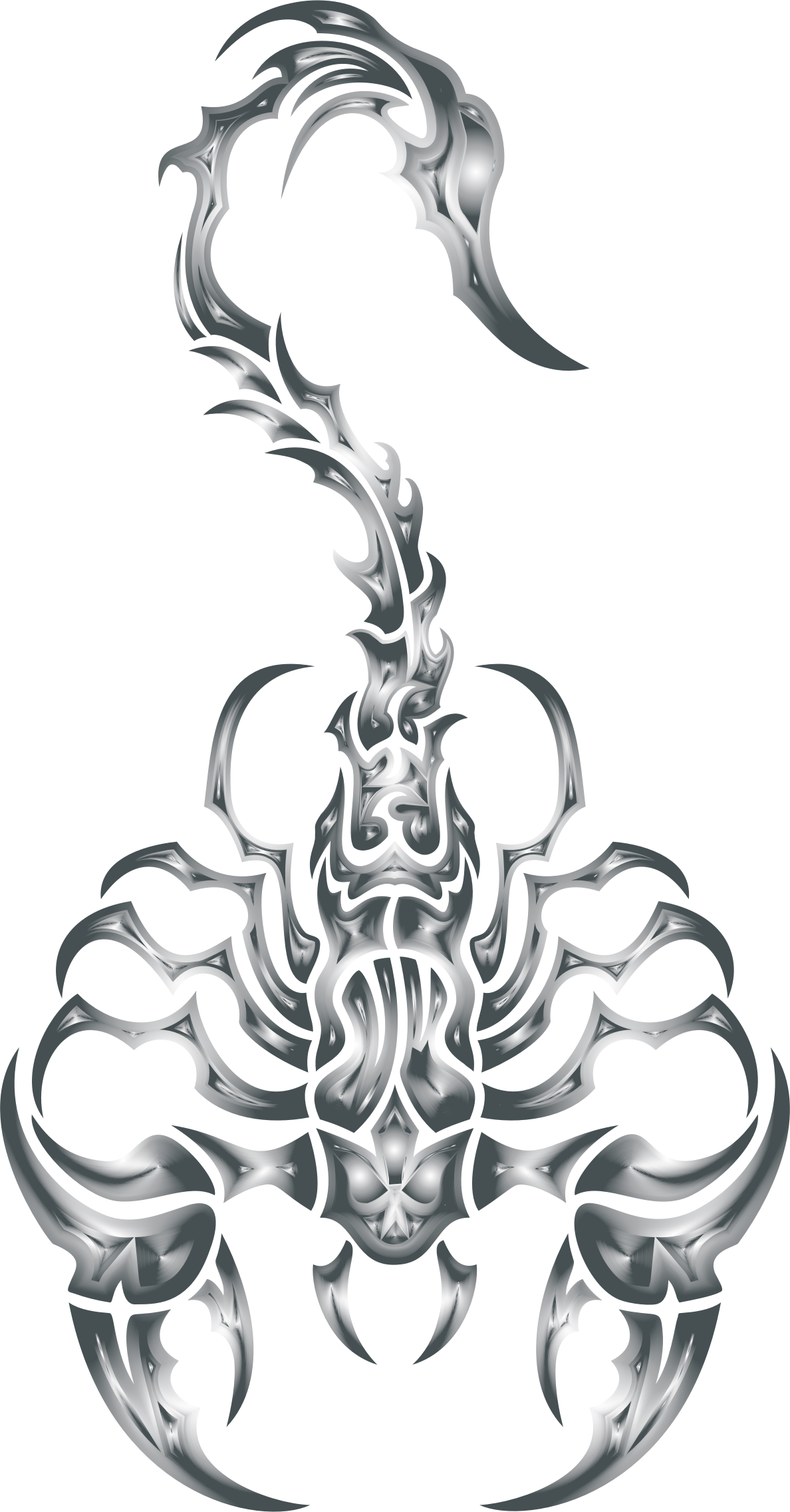 Big Image - Tribal Scorpion (1188x2272), Png Download
