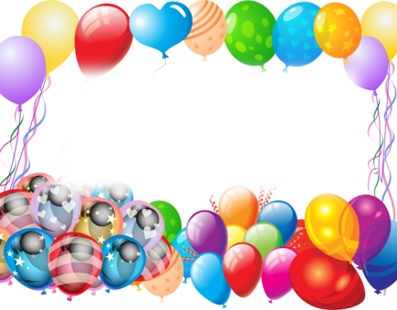 Hot Air Balloon Party Greeting & Note Cards Birthday - Happy Birthday Blessings With Balloons (435x340), Png Download