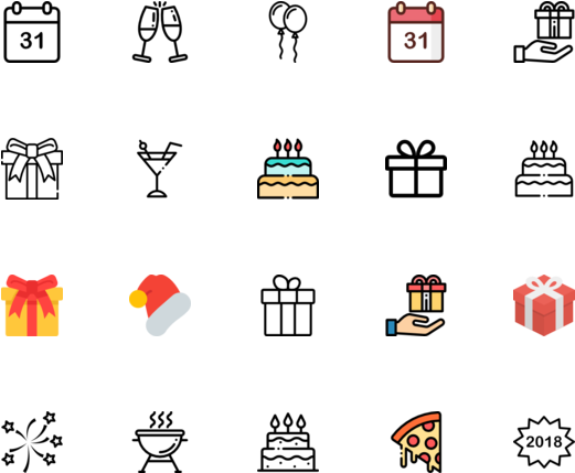 Birthday And Party - Portable Network Graphics (580x496), Png Download