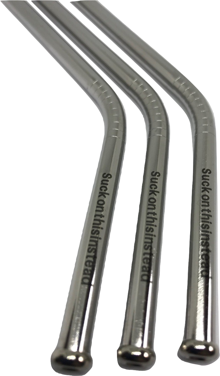 Reusable Steel Straws - Rsvp Endurance Stainless Steel Bent Drink Straws (825x1299), Png Download