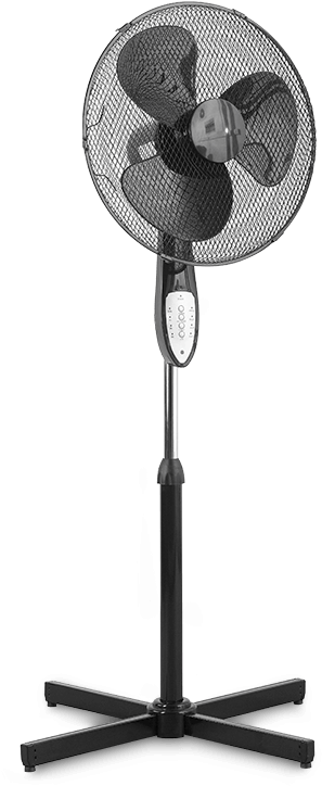 Stand Fan Your Way - Ecg Fs 45 R (377x756), Png Download