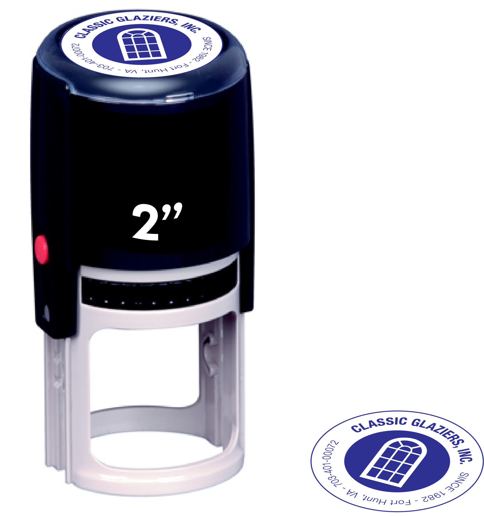 Stamps Etc - Custom Self Inking Stamp (2400x2400), Png Download