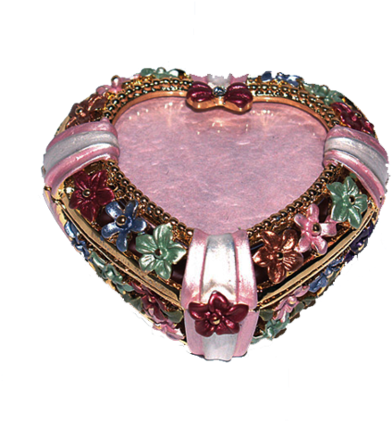 Heart Shaped Trinket Box W/ - Picture Frame (480x480), Png Download
